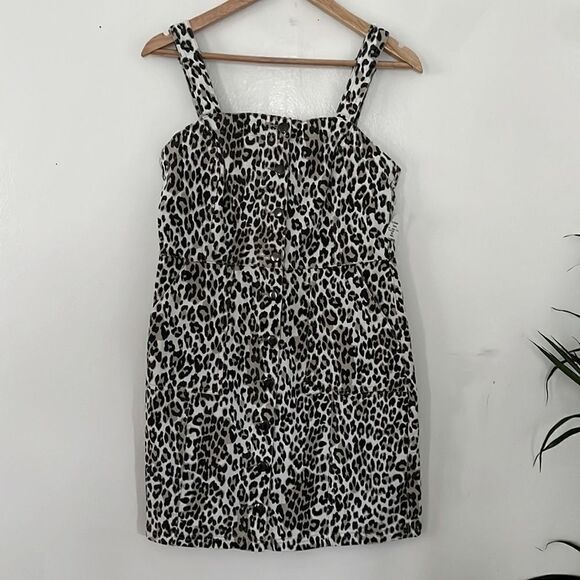 Thread & Supply Leopard Overall Dress - Picture 1 of 7